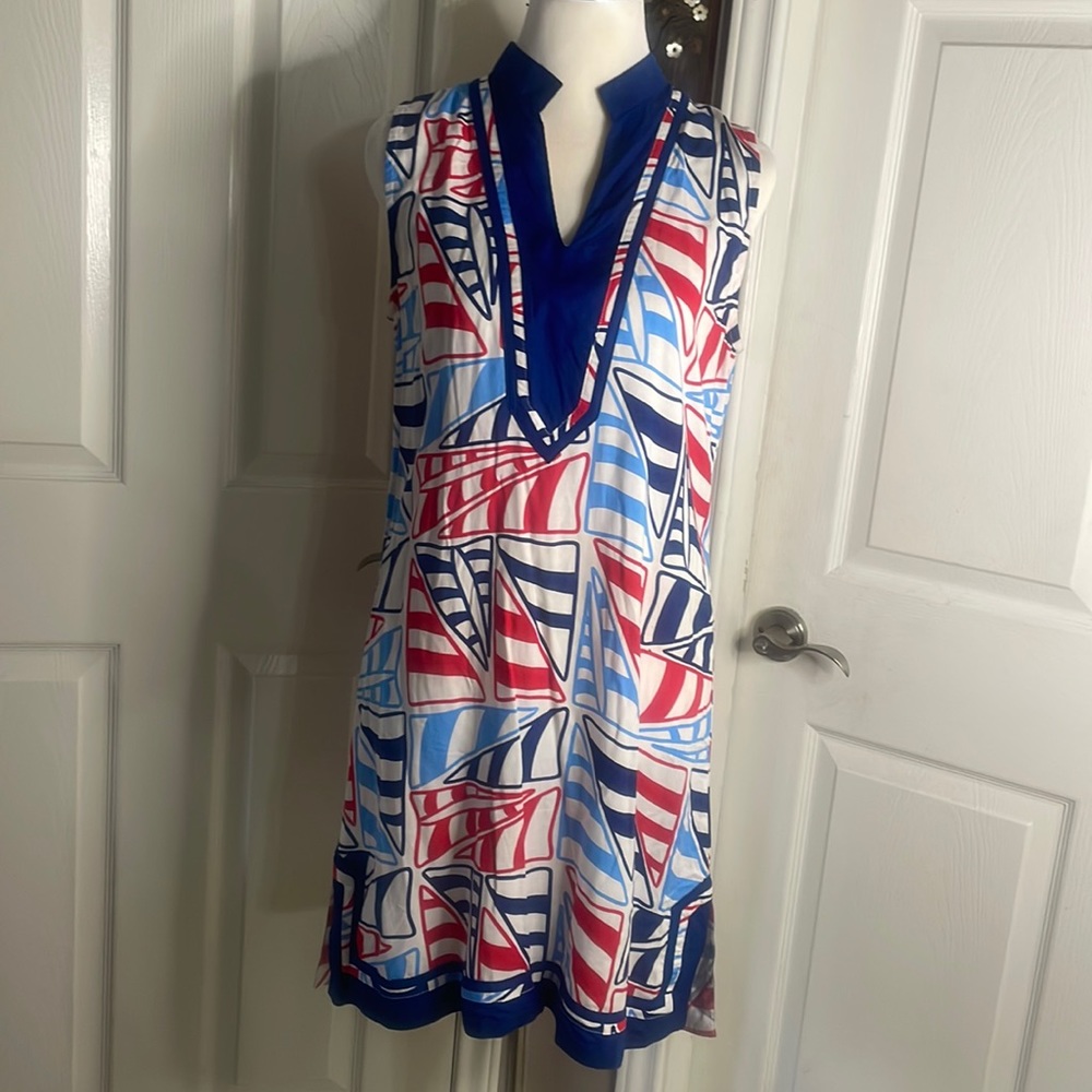 Dress red white and blue nautical for summer or a cruise ! Sail away in shift
